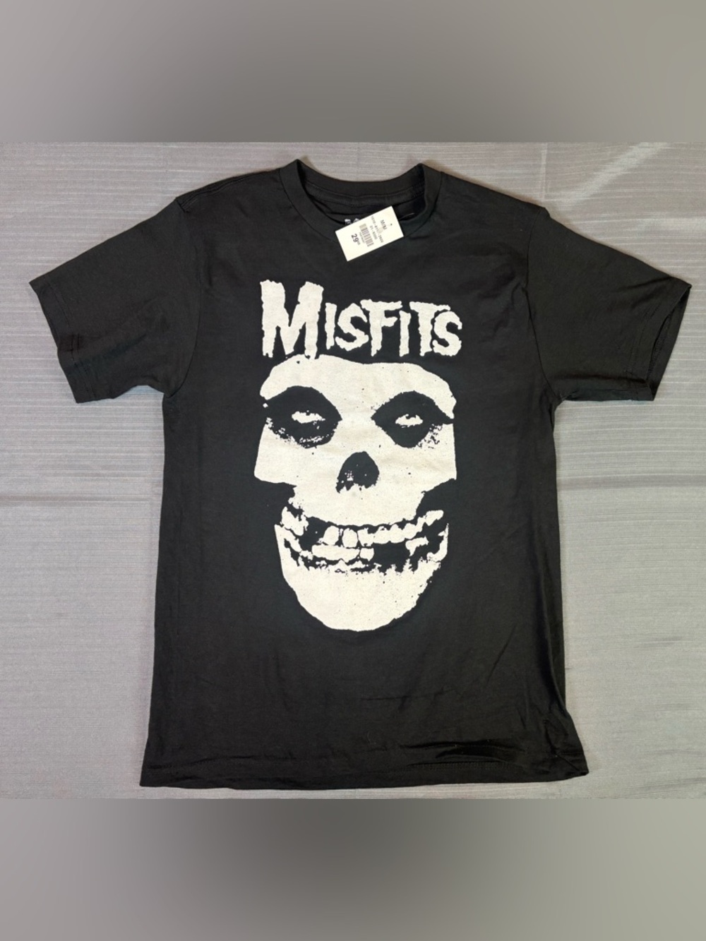 Misfits Skull Graphic T Shirt Womens M Black Punk Band Tee NWT